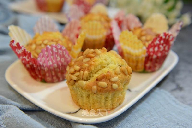 Banana Pine Nut Muffin Cake recipe