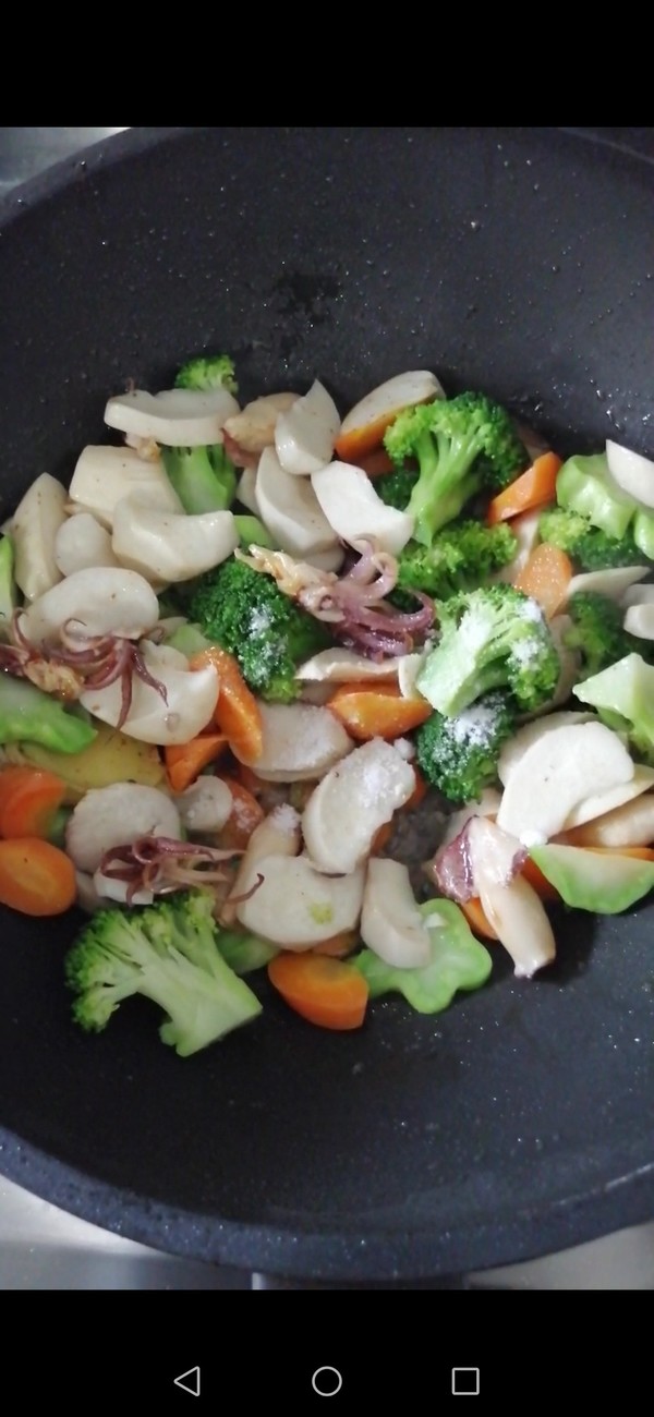 Squid Stir-fried Vegetables recipe