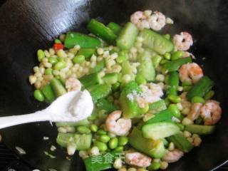 Stir-fried Shrimp with Mixed Vegetables recipe