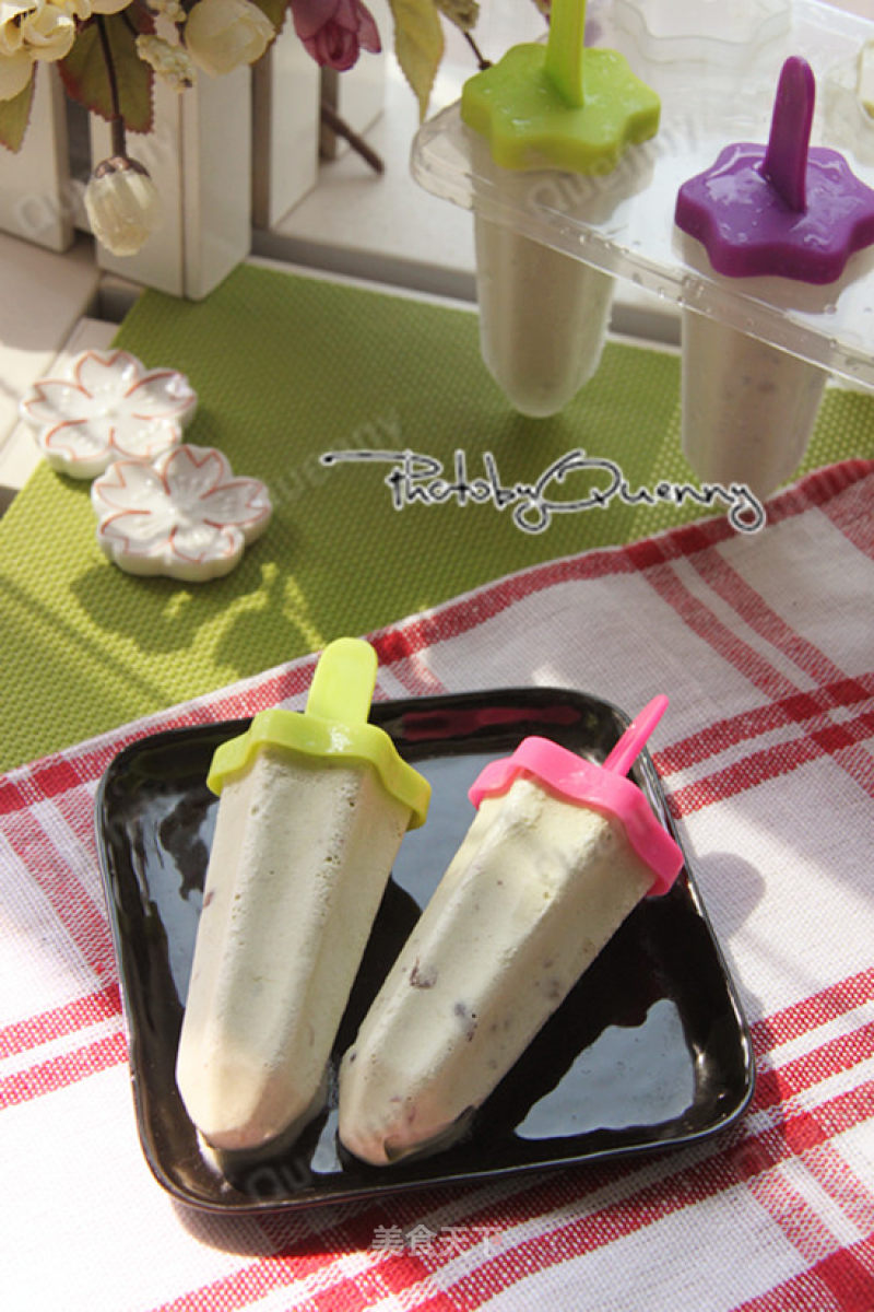 [red Bean Matcha Star Popsicle] recipe