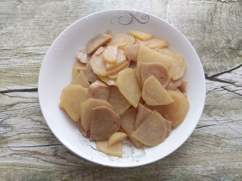 Fried Gluten with Potato Chips recipe