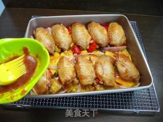 #aca烤明星大赛#pineapple Cumin Chicken Wings recipe