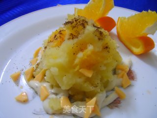 Orange Meat and Mashed Potato Salad recipe