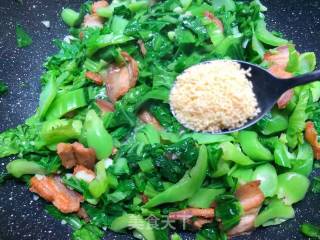 Stir-fried Mustard with Pork Belly recipe