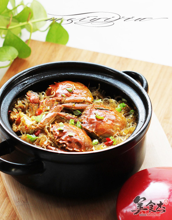 Spicy Crab Vermicelli Claypot recipe