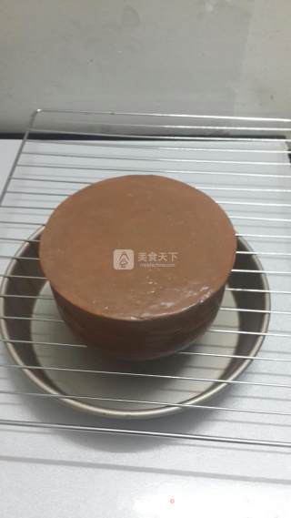 #aca烤明星大赛#chocolate Mirror Glaze Cake recipe
