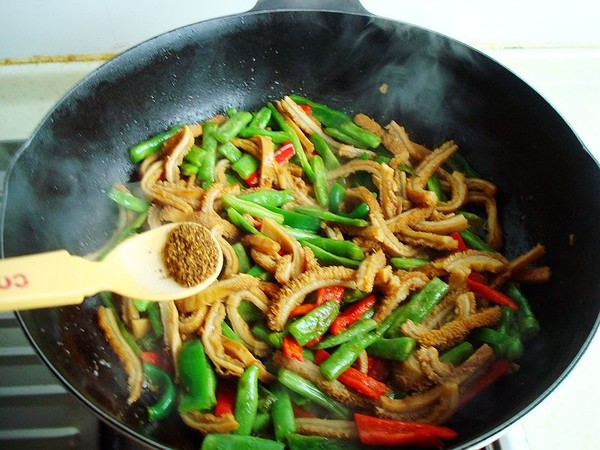 Fried Tripe with Beans recipe