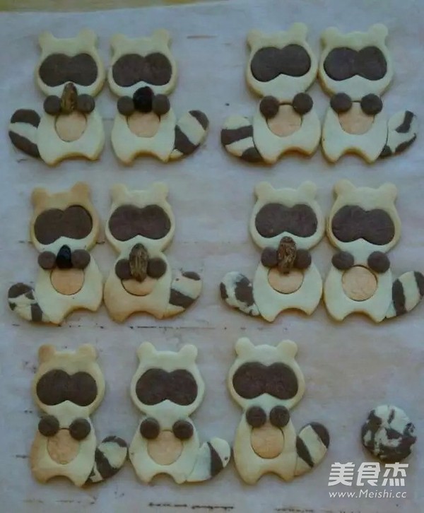 Little Raccoon Butter Cocoa Cookies recipe