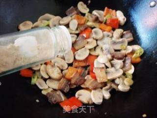 Stir-fried Mushrooms with Bacon recipe