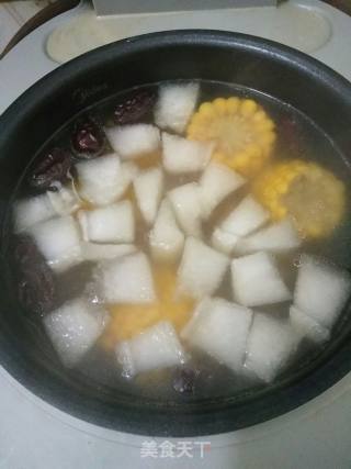 Ribs, Corn, Winter Melon Soup recipe