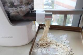 Braised Noodles with Beans recipe