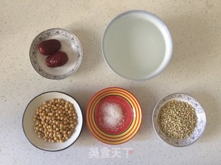 Soy Milk with Buckwheat and Red Dates recipe