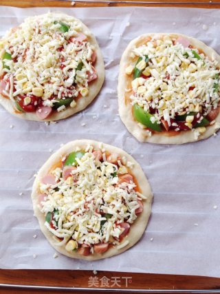 Corn and Ham Pizza recipe