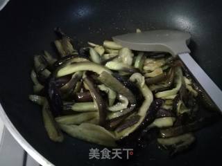 #妈妈的味#sauce Grilled Eggplant Strips recipe