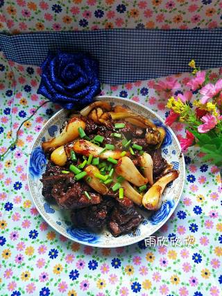 Braised Pork Ribs with Scallions recipe