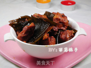 Seductively Colored Fermented Bean Curd and Seaweed Roasted Pork recipe
