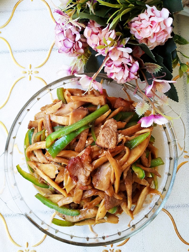 Stir-fried King Pleurotus recipe