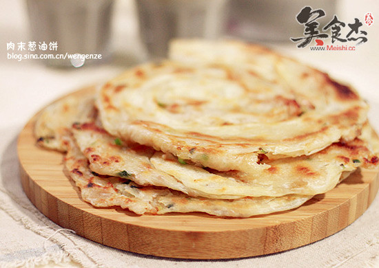 Minced Meat Scallion Pancakes recipe