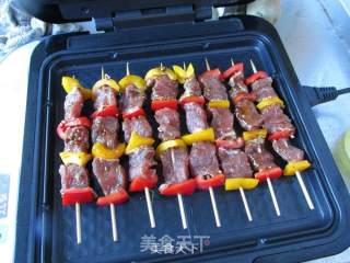 Lamb Kebabs with Colored Peppers recipe