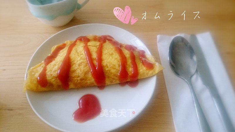 Japanese Style Omelet Rice recipe