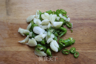 Hang Pepper Garlic Mixed with Shrimp Skin recipe