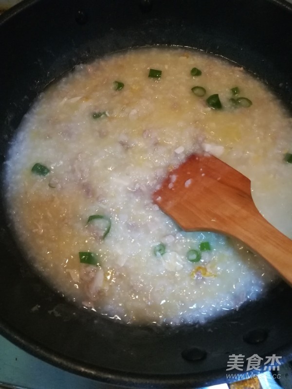 Duck Egg Lean Pork Congee recipe