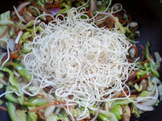 "summer Lazy Meal" Homemade Fried Noodles recipe