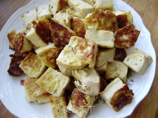 【winter Lettuce】fried Tofu with Mushrooms recipe