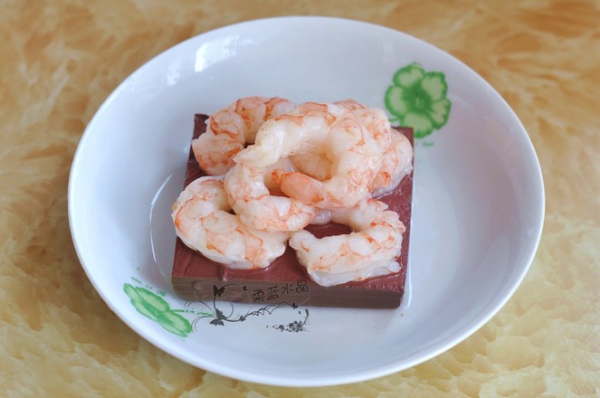 Steamed Duck Blood with Shrimp recipe