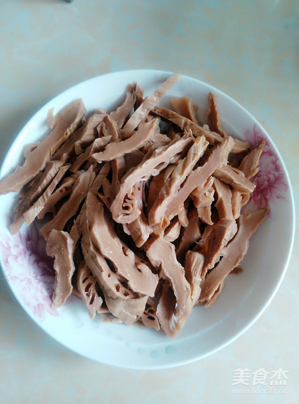 Stir-fried Dried Bamboo Shoots with Twice-cooked Pork recipe