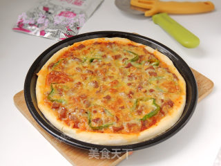 Green Pepper Beef Pizza recipe