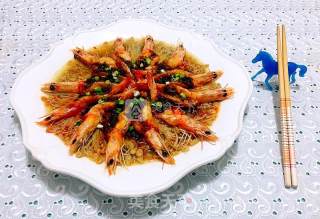 Steamed Enoki Mushroom with Garlic Shrimp recipe