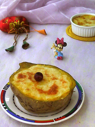 Baked Sweet Potato with Cheese recipe