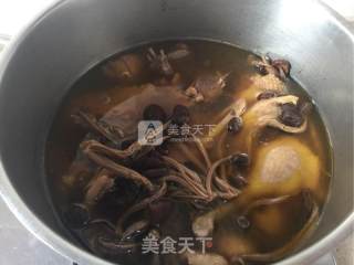 【stewed Muscovy Duck with Tea Tree Mushroom】 recipe