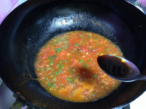 Crab Roe Flavored Tomato Scrambled Egg Rice Bowl recipe