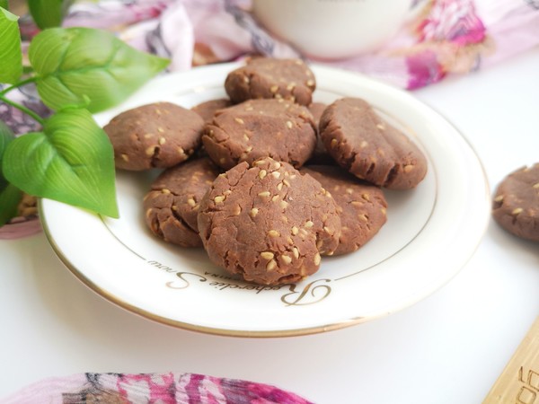 Cocoa Sesame Cookies recipe