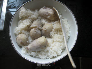 Fried Rice with Taro and Green Vegetables recipe