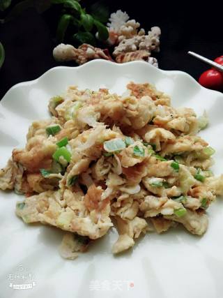 Shrimp Skin. Scrambled Eggs with Green Onions recipe