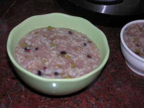 Red Bean and Mung Bean Congee recipe