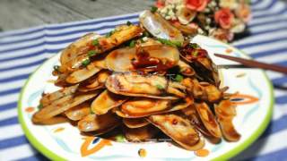 Spicy Fried Razor Clam recipe