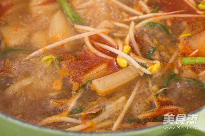 Korean Spicy Beef and White Radish Soup recipe