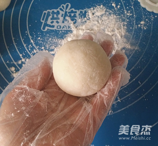 Snowy Mooncake with Bean Paste and Coconut Paste recipe