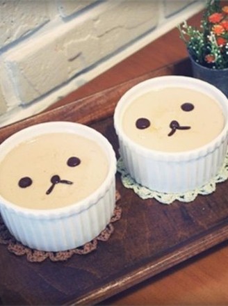 Cute Bear Earl Grey Milk Tea Pudding recipe