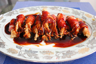 Pan-fried Bacon and Enoki Mushroom Roll recipe