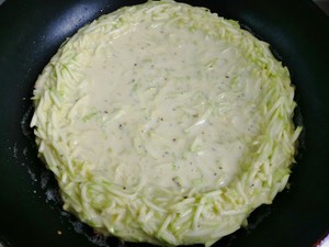 Creative Zucchini Luncheon Meat Pizza recipe