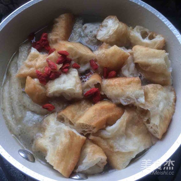 Lettuce and Meatball Soup Soaked Fritters recipe