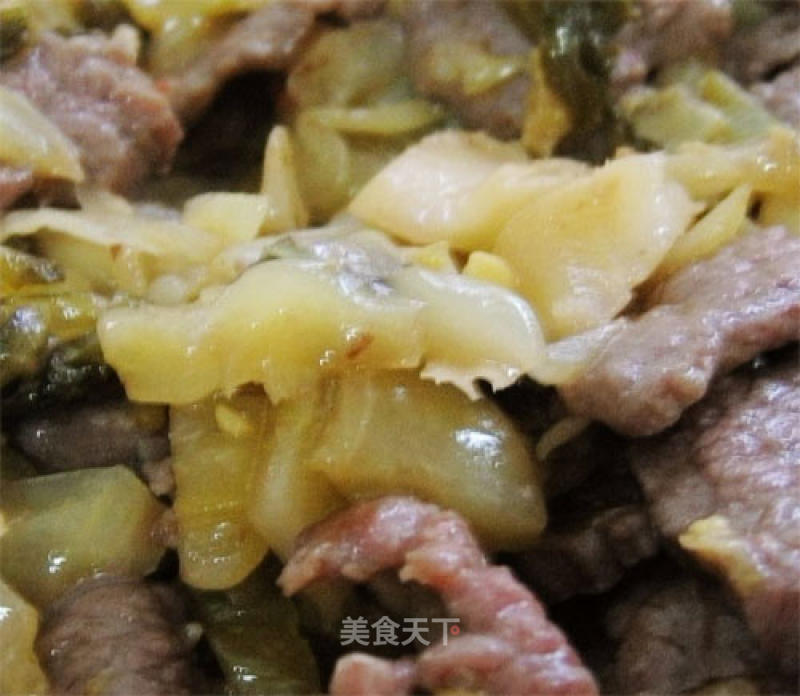 Stir-fried Beef with Sauerkraut recipe