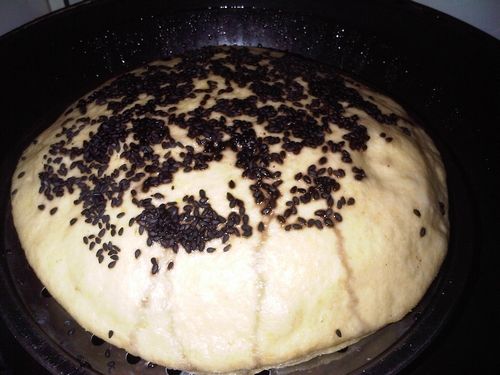 Mixed Grains Stuffed Hair Cake recipe