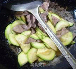 Fried Pork Liver with Zucchini recipe