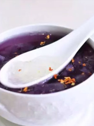 Purple Sweet Potato Tremella Bird's Nest recipe